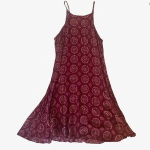 Brandy Melville Maroon skater dress